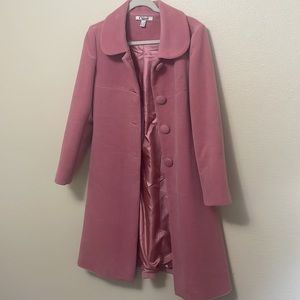 Chloe Vtg Wool Blend Princess Coat in Pink